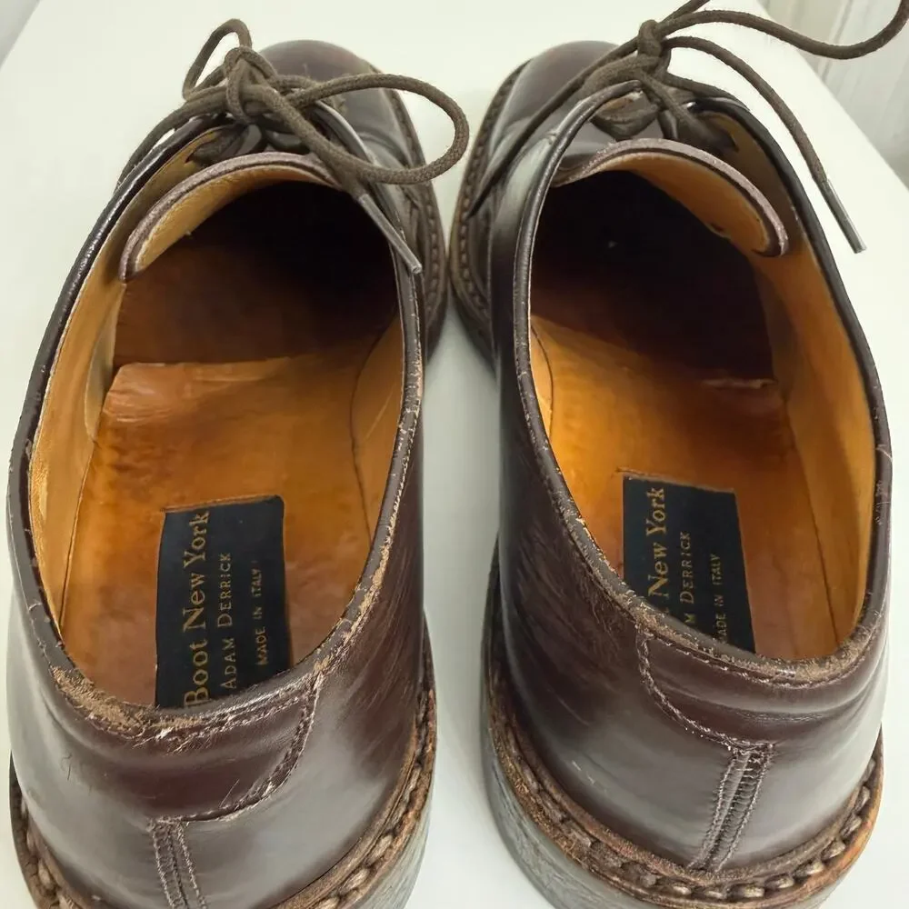 To Boot New York Adam Derrick Declan Dark Brown Calf Derby Dress Shoes Sz 10.5